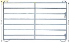 Paneel-8, lengte 3,60 m, H = 1,94m