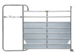 Paneel-8 met frame Plus 3,05m, H= 2,10m, vz