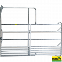 Veiligheidspaneel voor paarden met schuifpoort 3,00 m, hoogte 2,50 m