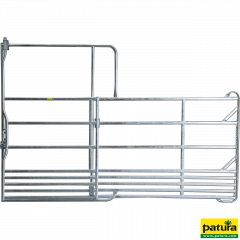 Veiligheidspaneel voor paarden met schuifpoort 3,60 m, hoogte 2,50 m (1 middel steun)