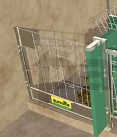 deur simpel met grendel voor PATURA kalverbox