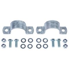 Montageset voor schuurplaat ref. 334150 op buis d= 60 mm 2 volledige klemmen, schroeven, moeren