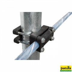 Cross Clamp for flexible neck rope for post d = 76 mm