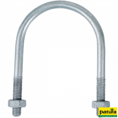Beugelschroef 1, M8x60mm,vz, met moer