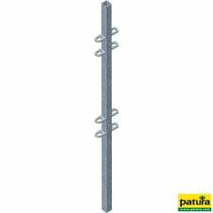 Post, square 40 mm, l = 1.45 m with welded plates