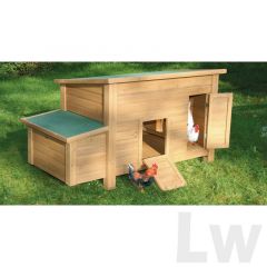 Luxe houten buiten kippenhok Florentiner