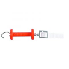 Poortgreep met plaatje voor schriklint tot 4 cm breed