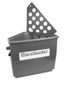 Pacefeeder XL grijs, paarden slowfeeder - stal en weide model