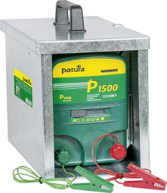 P1500, multifunctionele schrikdapparaat 230V / 12V met afgesloten draagbox Compact