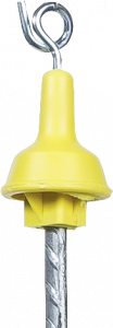 Reserve-isolator met metalen oogje voor Verenstalpaal 10640020 (50 stuk/pak)