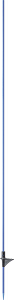 Glasvezelpaal 1,60m, met trede blauw (10 stuk/pak)