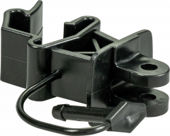 Standaard isolator met pen voor T-palen, zwart (25 stuk/pak)