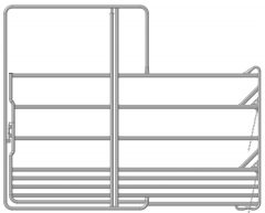 Veiligheidspaneel-paarden met Poort lengte 3,00 m, hoogte 2,40 m