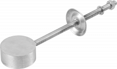 Roosteranker M 12 x 235 mm, rond  r.v.s. voor roosterbreedte vanaf 3 cm incl. moeren,veerring en schijven