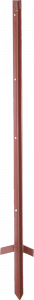 Hoekstaalpaal 3mm, gelakt, 1,20 m, met intrap (10/pak)