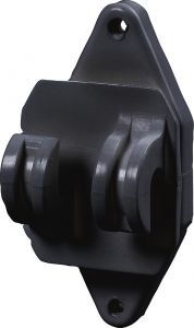 Permanent-Isolator Zwart, voor Cord en HippoWire (pak a 25 stuks)
