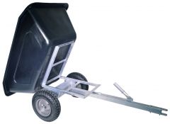Quad en zitmaaier aanhanger met kiepbak 