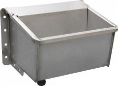 Compact trogdrinkbak Mod. 6137 r.v.s. met Maxiflow vlotterventiel en ge‹ntegreerde 3/4  Doorstroomleiding