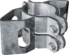 Zadelklem d=102 mm, 2 grendelhouder RS parallel