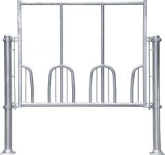Universele voerhek L=273 cm 4 voerplaatsen voor Profi-Ruif