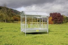 Grote balenruif met Universeel voerhek en dak 2,85 x 2,05 m
