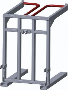 Paneelframe voor transport met 3-punts ophanging