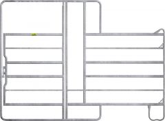 Paneelhek met poort en voerhek 2,20 x 2,40 mtr.