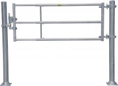 poort TS3 (250/420) met snelsluiting montage lengte 2,30-4,00 m met 2 verstelbare oogschroeven