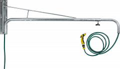 Kantelbare arm voor paarden-sproeidouche