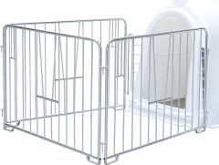 Omheining 1,5 m x 1.5 m, verzinkt voor kalverhut Ministar/Logistar