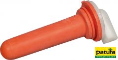 Speen, medium(rood) met 1-click-ventiel voor Speenemmer en profi melkfles voor kalveren