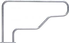 Ligboxbeugel Classic, D = 60,3 mm met bodemplaat, L = 2,05 m, H = 1,15 m
