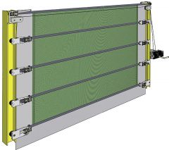 Windbreek Maxi - Deur hoogte 4,10 m breedte 9.10m
