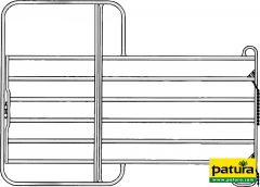 Paneel met poort Standard Breedte 2,40 m, Hoogte 2,20 m, vz