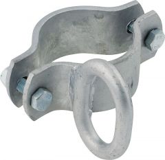 Zadelklem 76 mm, 1 grendelhouder licht (voor lichte poorten)