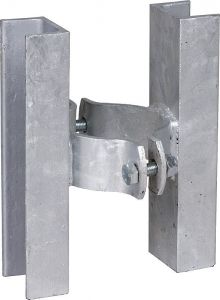 Zadelklem 76, met U-profiel 35 cm, dubbel