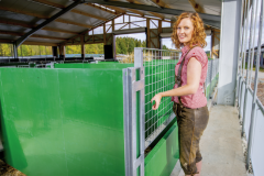 U-profiel met bodemplaat (achter) voor de Groene Kalverbox