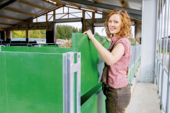 Achterwand voor de Groene Kalverbox