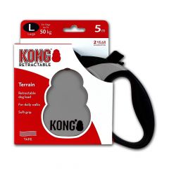 Kong Retractable Leash Terrain Grey Large 5m (50 kg)