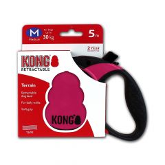 Kong Retractable Leash Terrain Pink Medium 5m (30 kg)