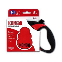 Kong Retractable Leash Terrain Red Medium 5m (30 kg)