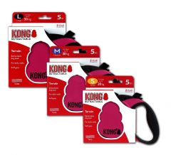 Kong Retractable Leash Terrain Pink Small 5m (20 kg)