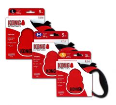 Kong Retractable Leash Terrain Red Small 5m (20 kg)