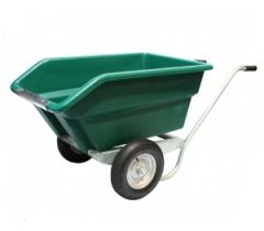 Tweewielige kantelbare kruiwagen 255 ltr. GROEN