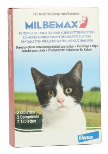 Milbemax Tabletten Kitten/Kat Klein R 2 tabl. 0,5-2kg