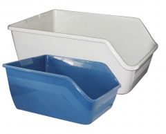 High-back Litter pan 47x38x21cm