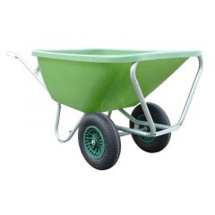 Fort volume kruiwagen 200 liter met 2 wielen, GROEN