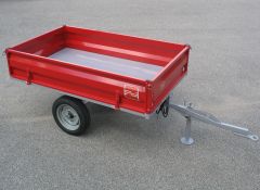 Kiepwagen voor minitrekkers, 1000 kg hydraulisch kippend