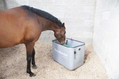 Pacefeeder rechthoekig grijs, paarden slowfeeder 60 mm OUD MODEL