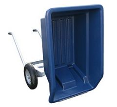 Tweewielige KANTELBARE kruiwagen 255 ltr. BLAUW